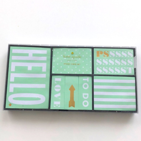 Kate Spade This Just In Sticky Note Box Set - Picture 1 of 2
